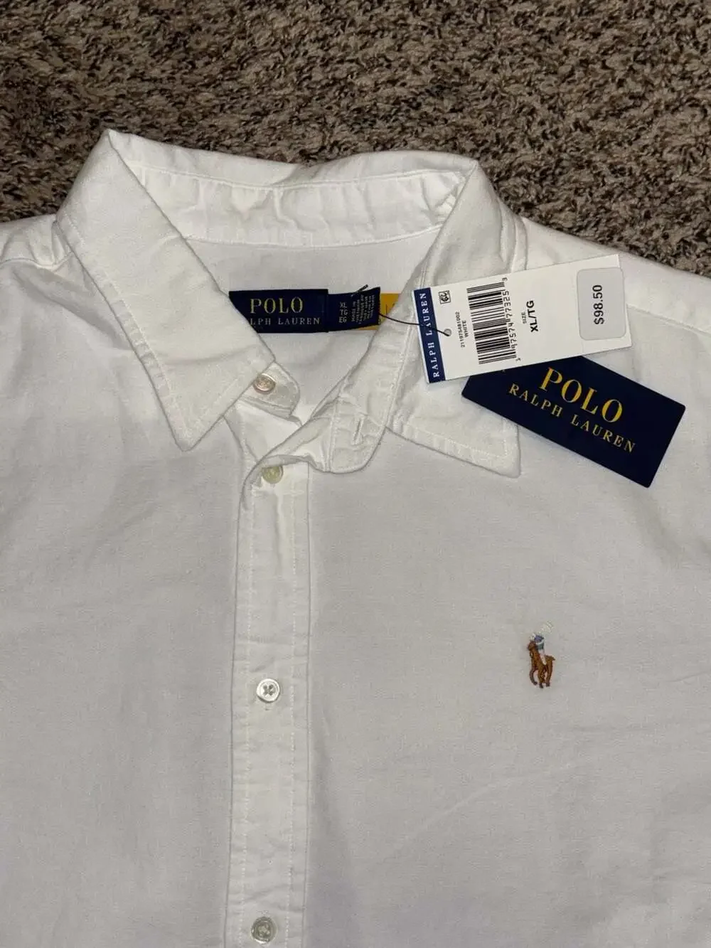 Polo Ralph Lauren Cotton Oxford SS Button-Down shirt. XL. NEW
